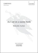 As I Sat on a Sunny Bank SATB choral sheet music cover